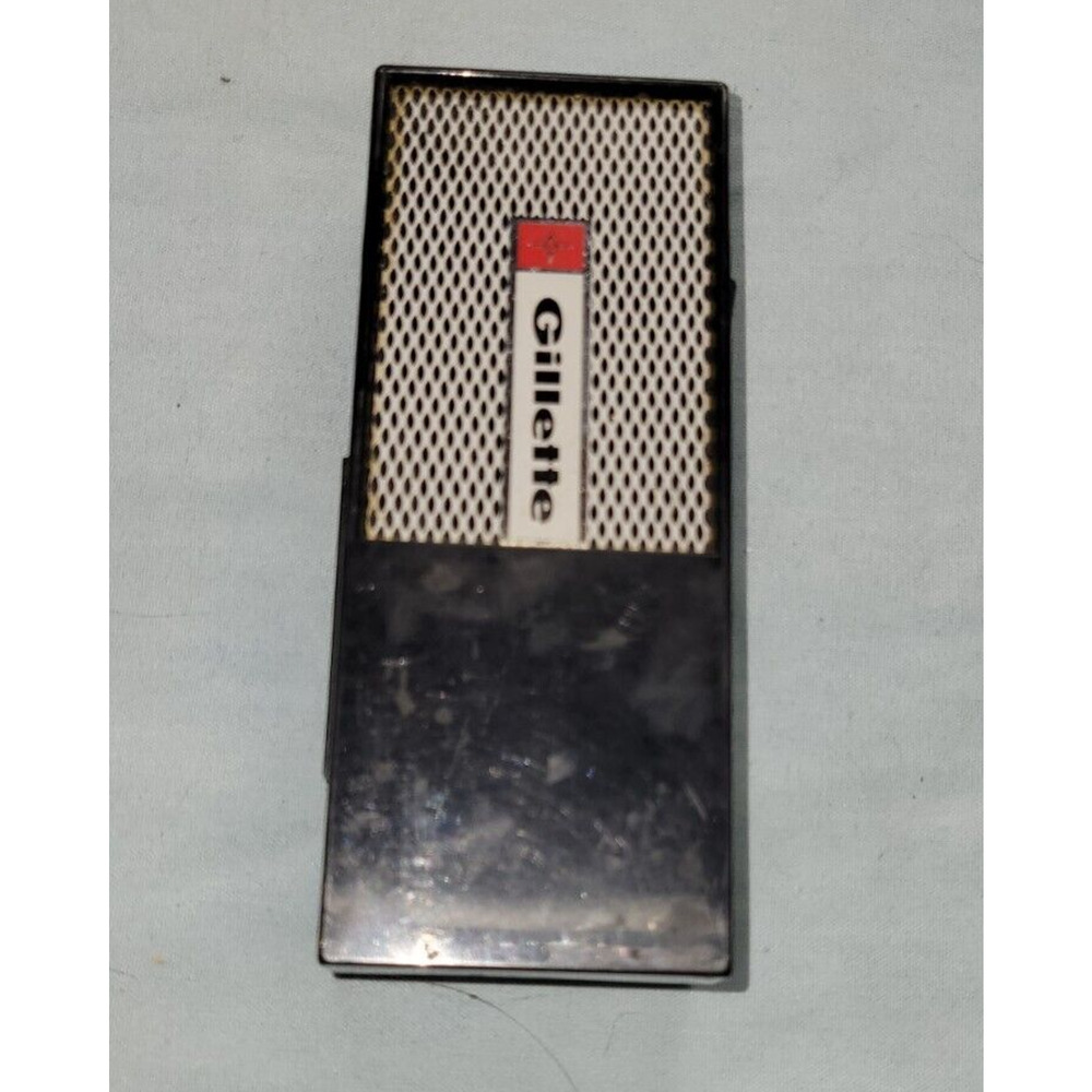 Vintage Gillette Techmatic Adjustable Razor and Black Plastic Case